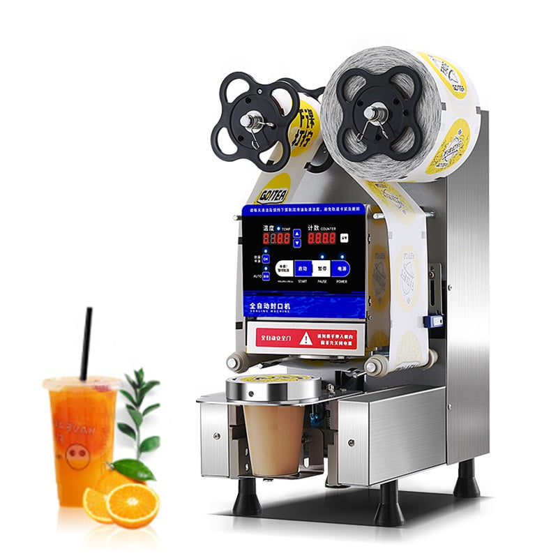 Machine automatique de scellage pour gobelets plastique/papier – Milk Tea, Bubble Tea