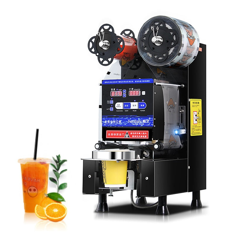 Machine automatique de scellage pour gobelets plastique/papier – Milk Tea, Bubble Tea