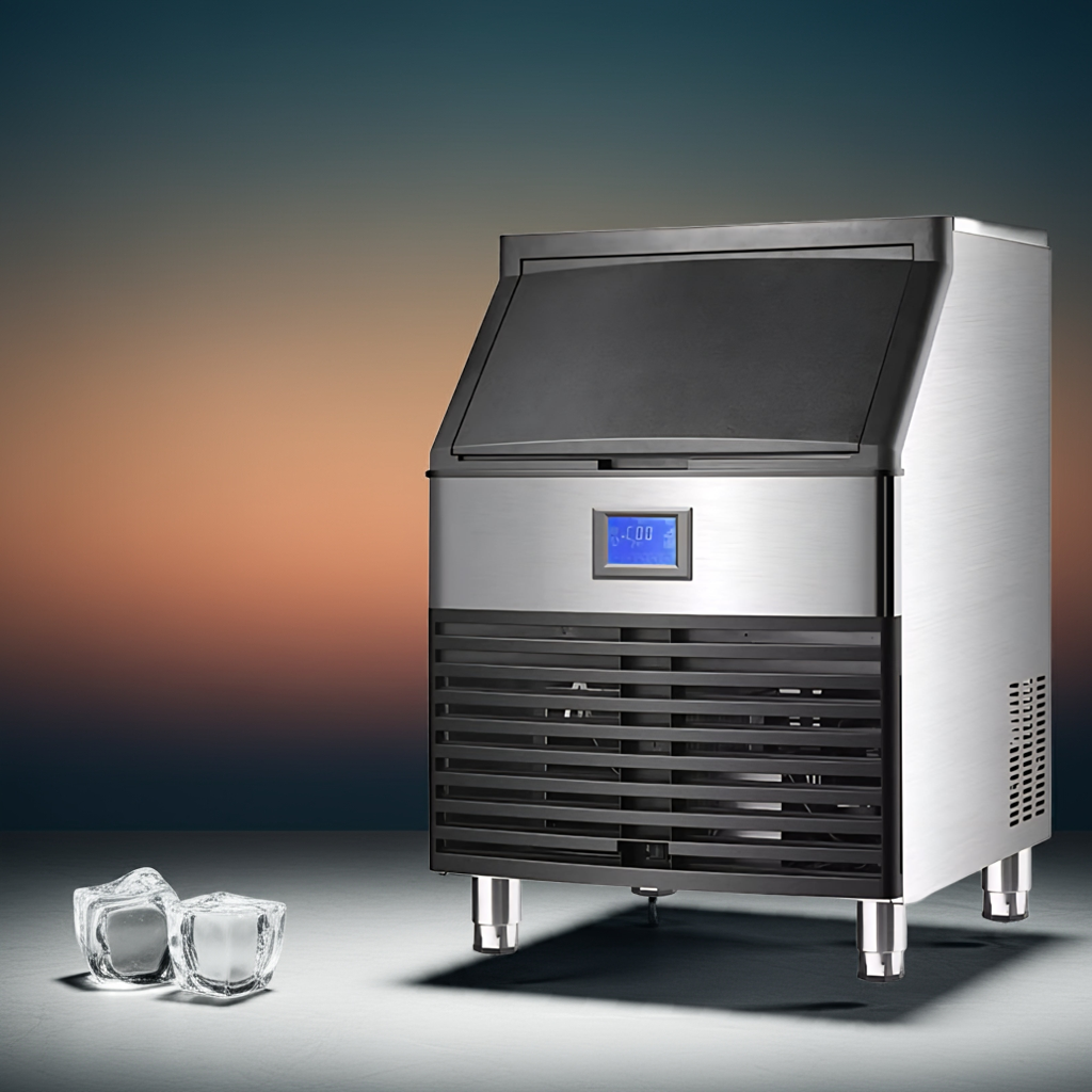 Machine à glaçons automatique – 50–500 kg/jour en acier inoxydable 304